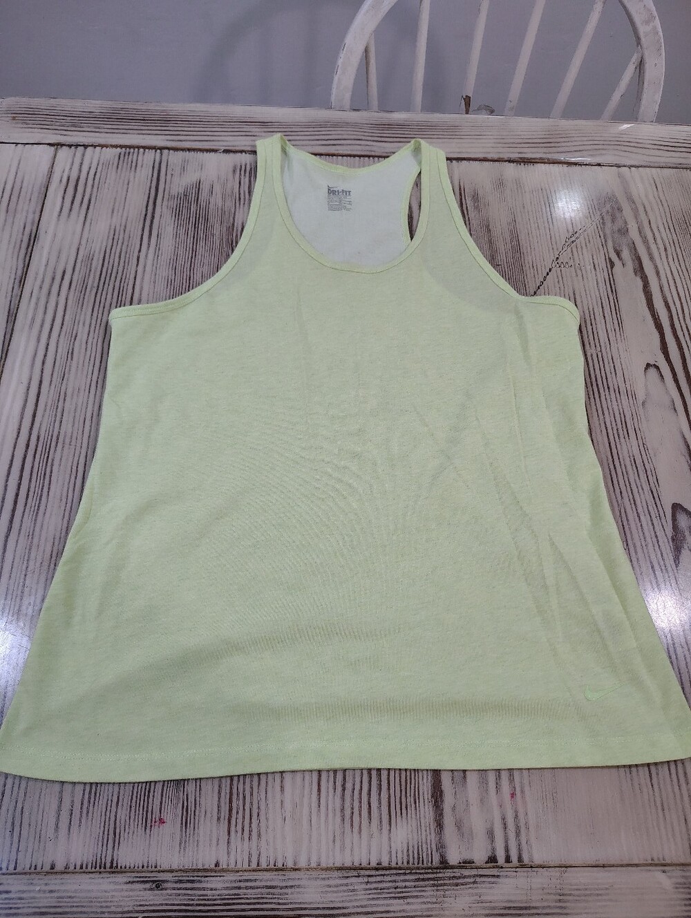 Nike Women’s Pale Lime Racerback Tank Top size xl